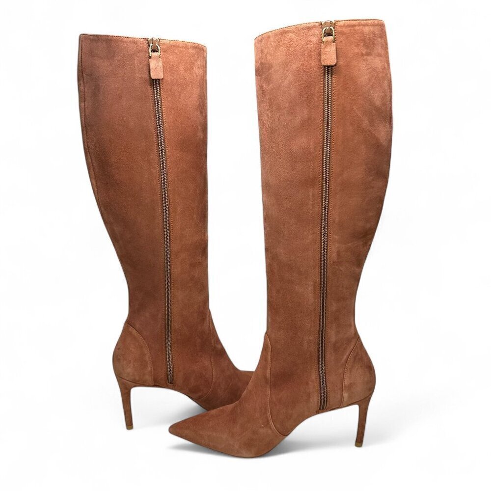Stuart Weitzman 85 Knee High Suede Boot, Tan, Size 7.5 US, 38 EU NWOB - Picture 5 of 16